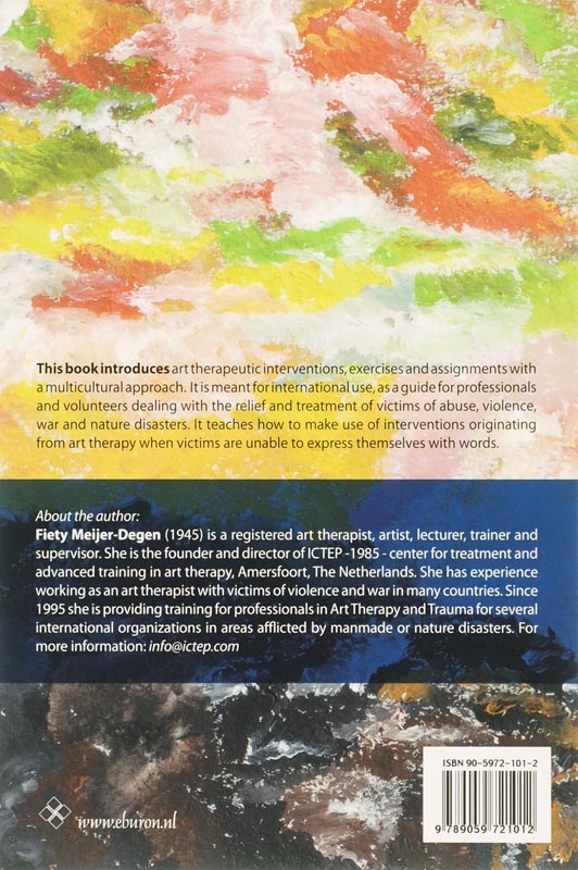 Achterkant van Coping with loss and trauma through art therapy