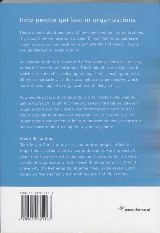 Achterkant van How people get lost in organizations