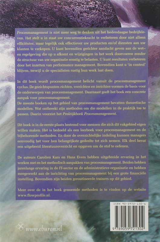 Achterkant van Praktijkboek Procesmanagement