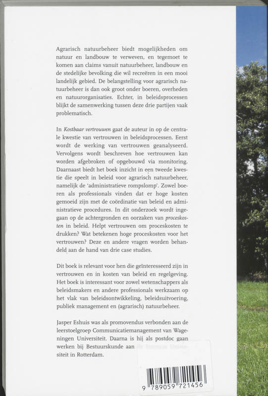 Achterkant van Kostbaar Vertrouwen