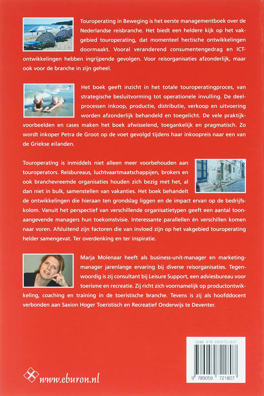 Achterkant van Touroperating in beweging