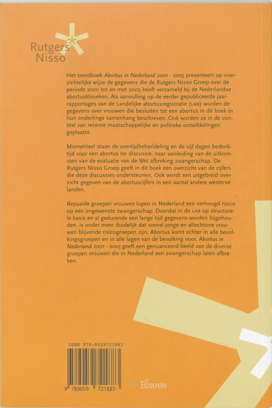 Achterkant van Abortus in Nederland 2001-2005