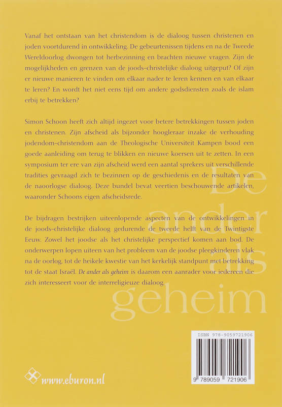 Achterkant van De ander als geheim