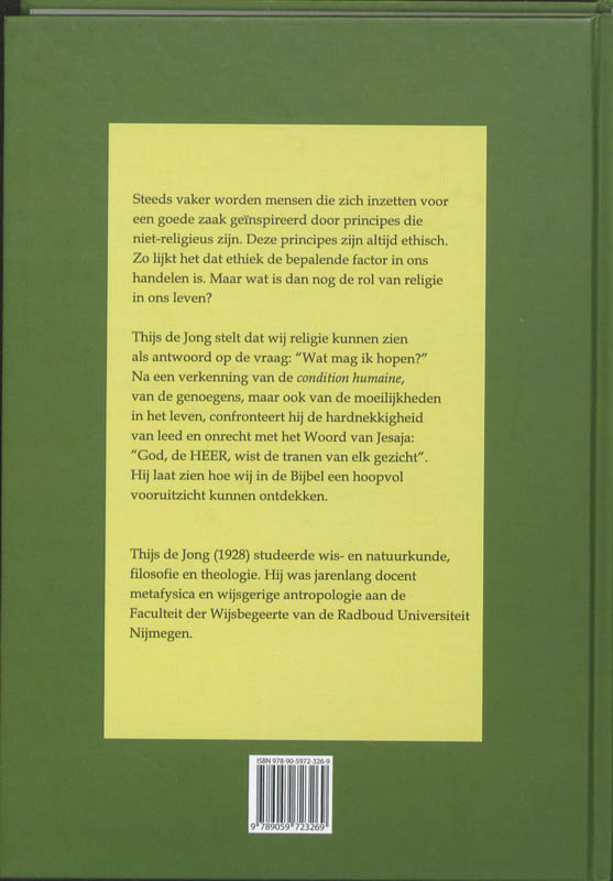 Achterkant van Over de redelijkheid van de Christelijke hoop