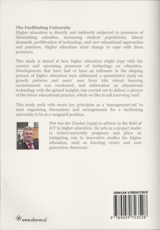 Achterkant van The Facilitating University