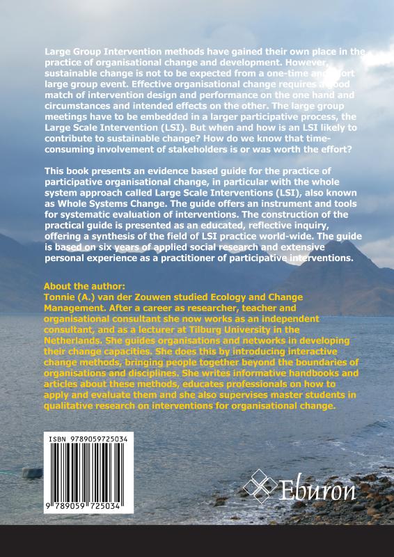 Achterkant van Building an evidence based practical guide to Large Scale Interventions