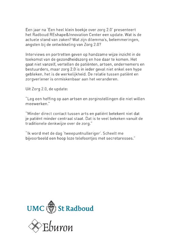 Achterkant van Zorg 2.0