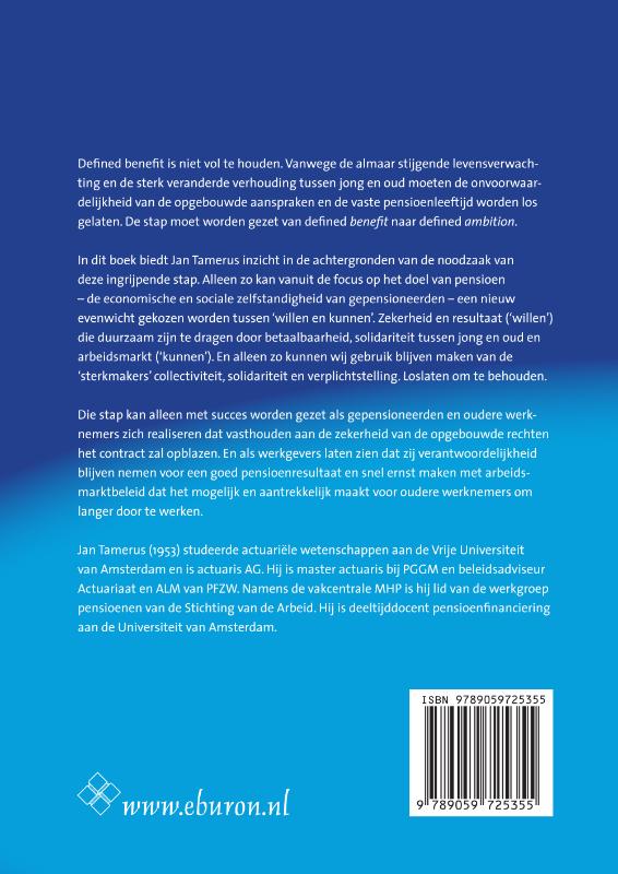 Achterkant van Defined Ambition