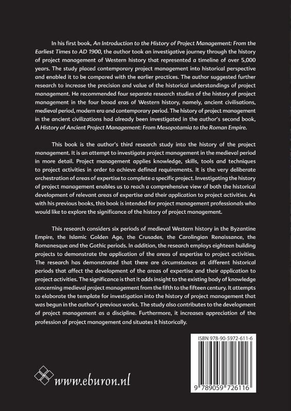 Achterkant van A History of medieval project management