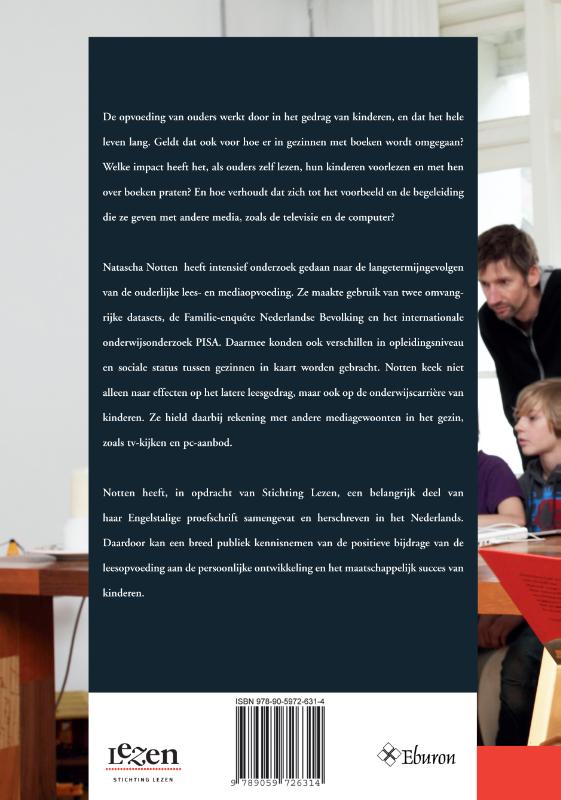Achterkant van Over ouders en leesopvoeding