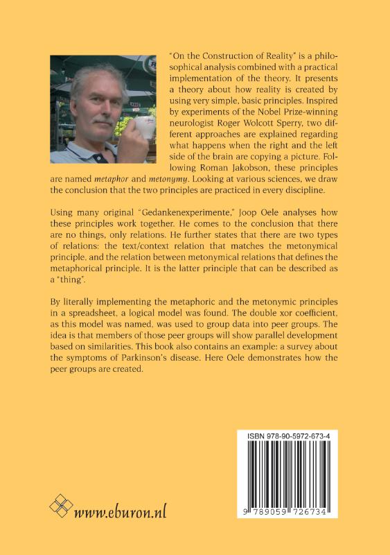 Achterkant van On the construction of reality