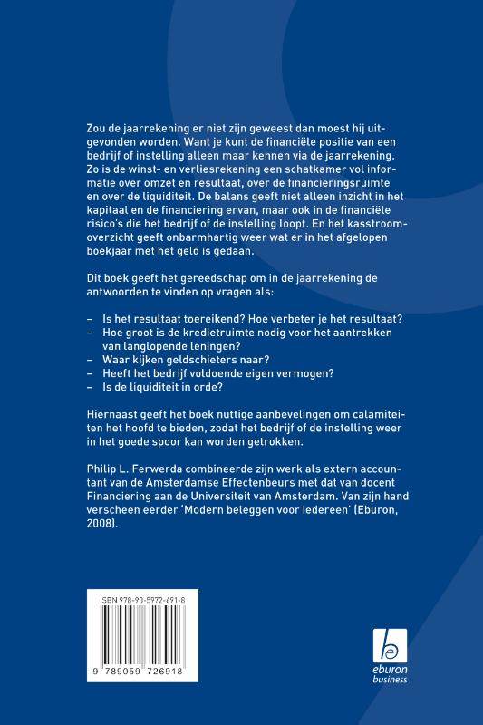 Achterkant van Zo lees je de jaarrekening