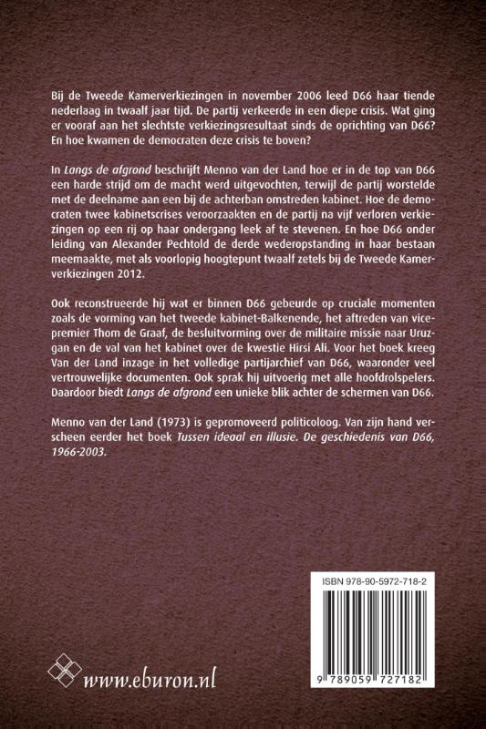 Achterkant van Langs de afgrond