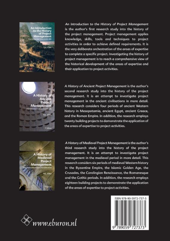 Achterkant van A history of modern project management
