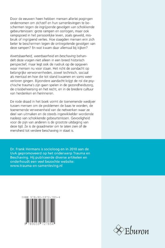 Achterkant van Kwetsbaarheid, weerbaarheid en beschaving