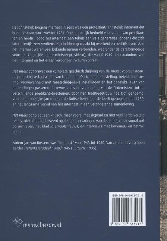 Achterkant van Het internaat