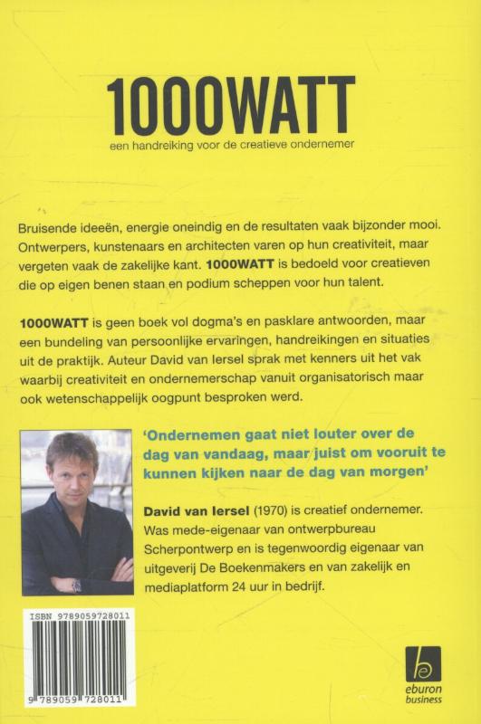 Achterkant van 1000 watt