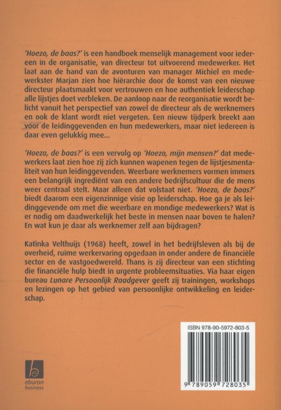 Achterkant van Hoezo, de baas?