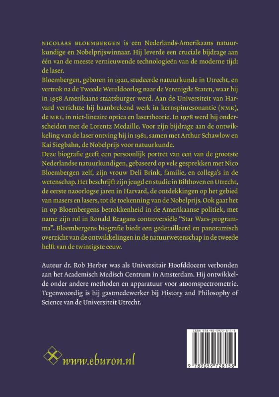 Achterkant van Nico Bloembergen