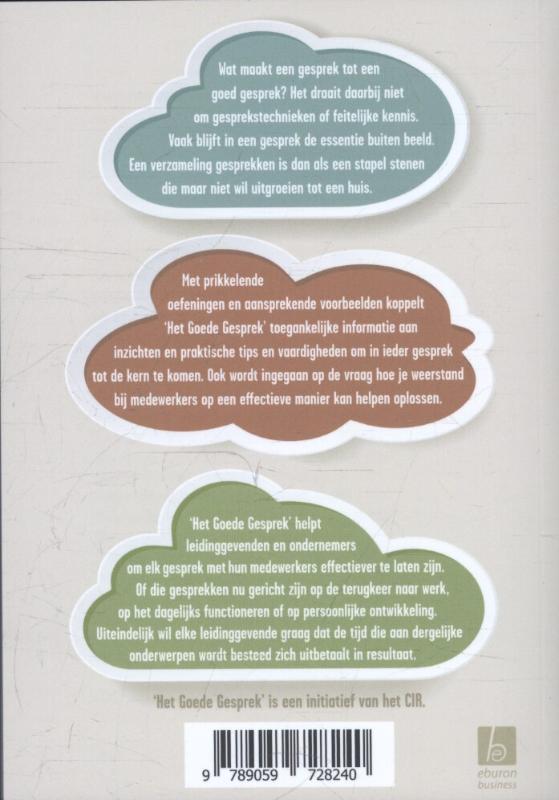 Achterkant van Het goede gesprek