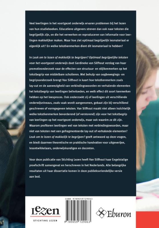 Achterkant van Leuk om te lezen of makkelijk te begrijpen?