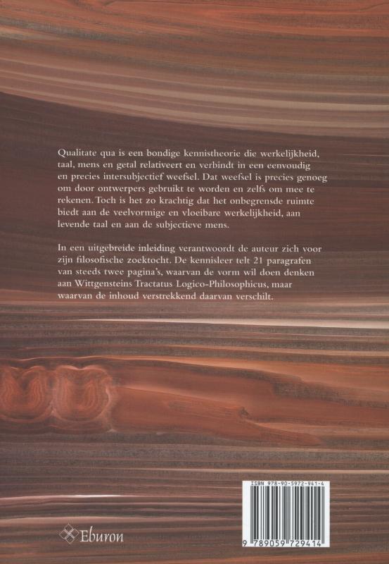 Achterkant van Qualitate qua