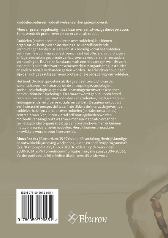 Achterkant van Onderbuikgevoel en roddelen