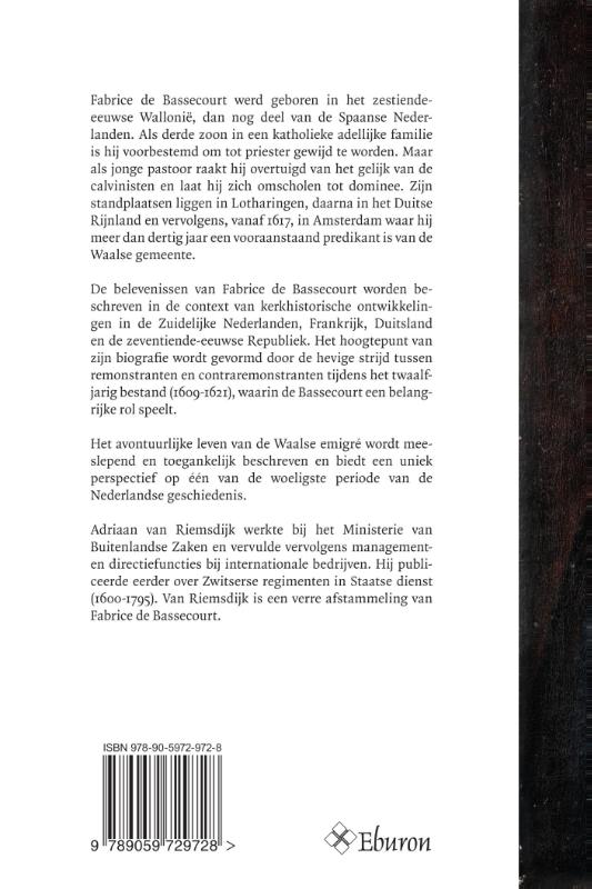 Achterkant van Fabrice de Bassecourt
