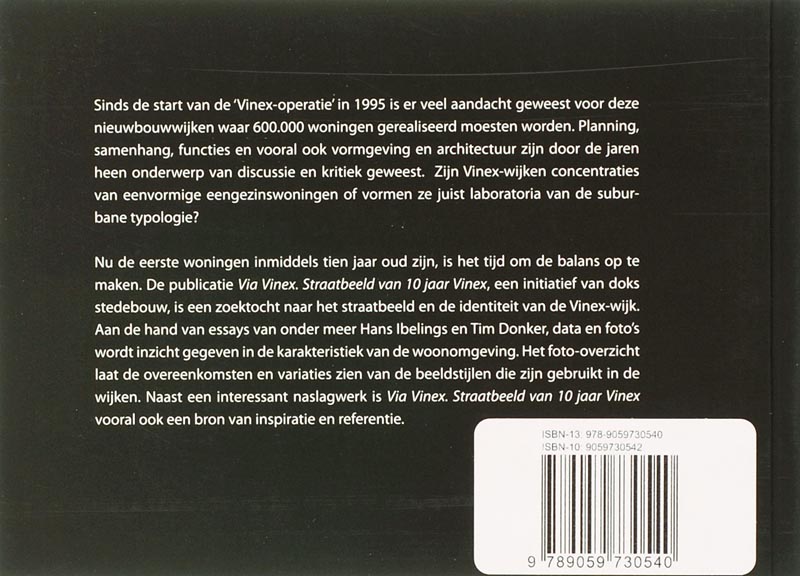 Achterkant van Via Vinex