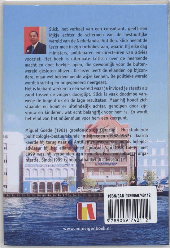Achterkant van Slick het verhaal van een consultant