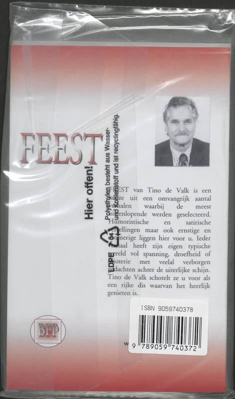 Achterkant van Feest