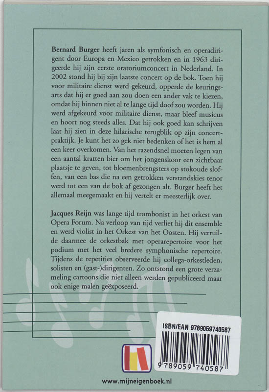 Achterkant van Van de bok af gezien