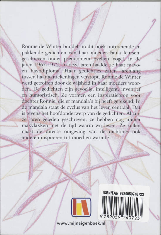 Achterkant van Als... mandala-poezie