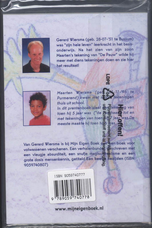 Achterkant van Voorleesversjes van vader en zoon