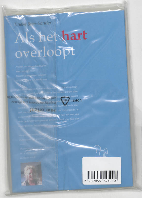 Achterkant van Als het hart overloopt