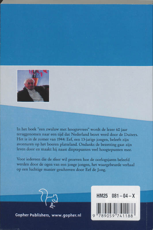 Achterkant van Een zwaluw met hoogtevrees