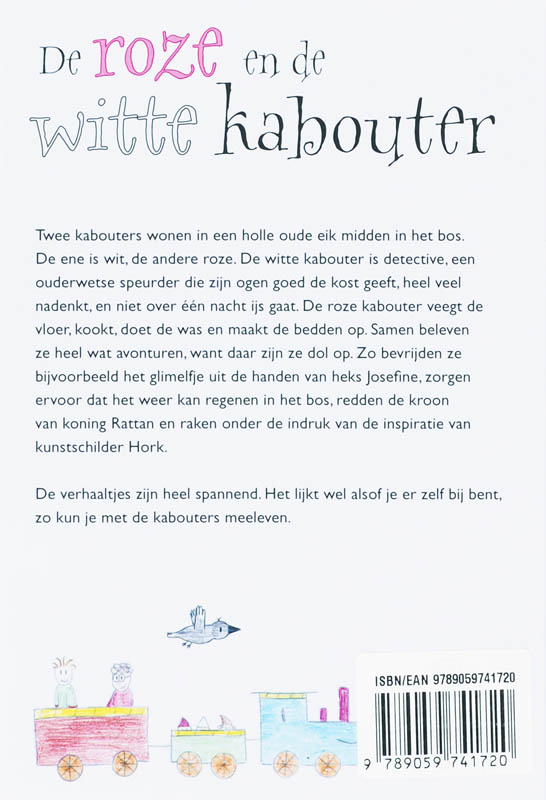 Achterkant van De roze en de witte kabouter