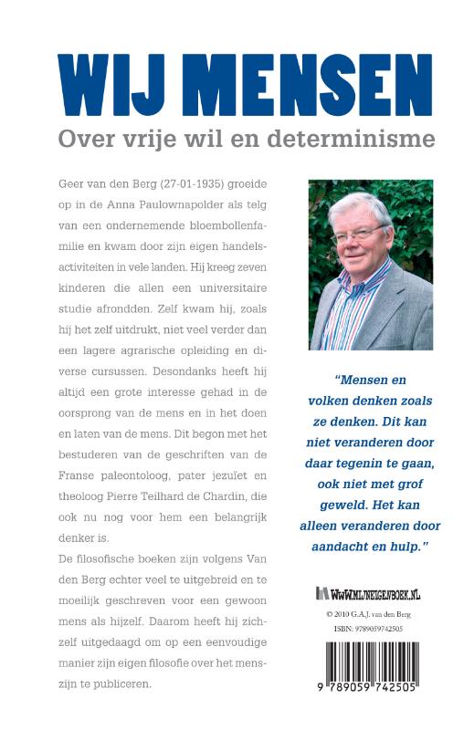 Achterkant van Wij mensen