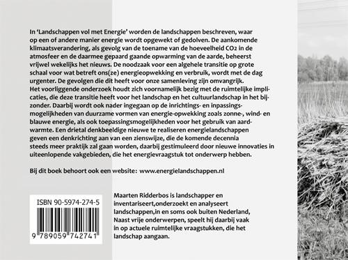 Achterkant van Landschappen vol met energie