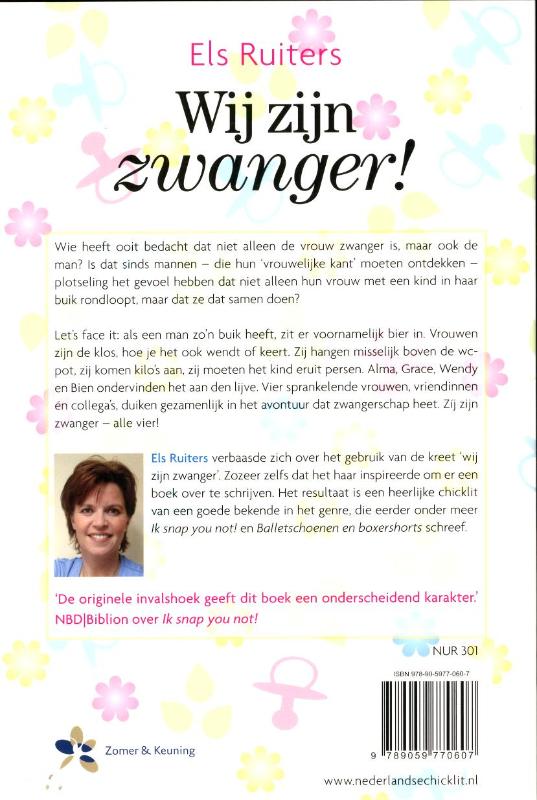 Achterkant van Wij zijn zwanger!