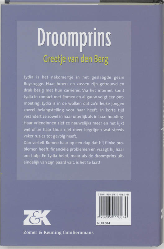 Achterkant van Droomprins
