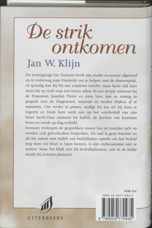 Achterkant van De strik ontkomen