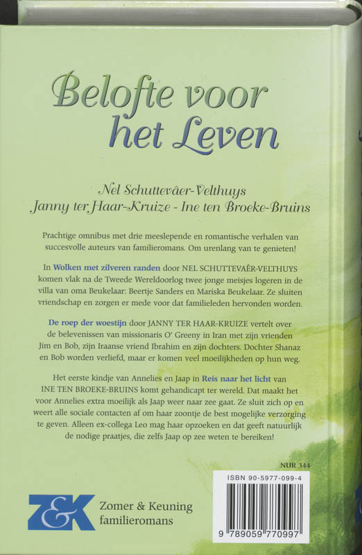 Achterkant van Belofte voor het leven
