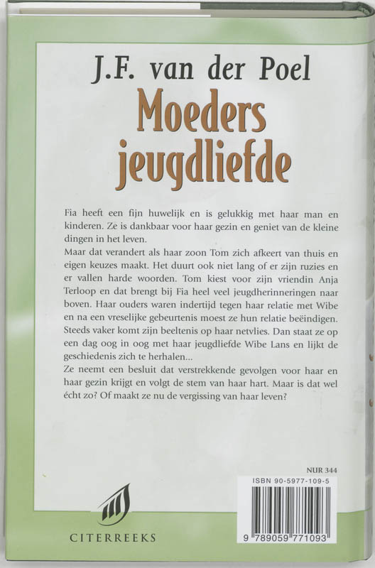 Achterkant van Moeders Jeugdliefde