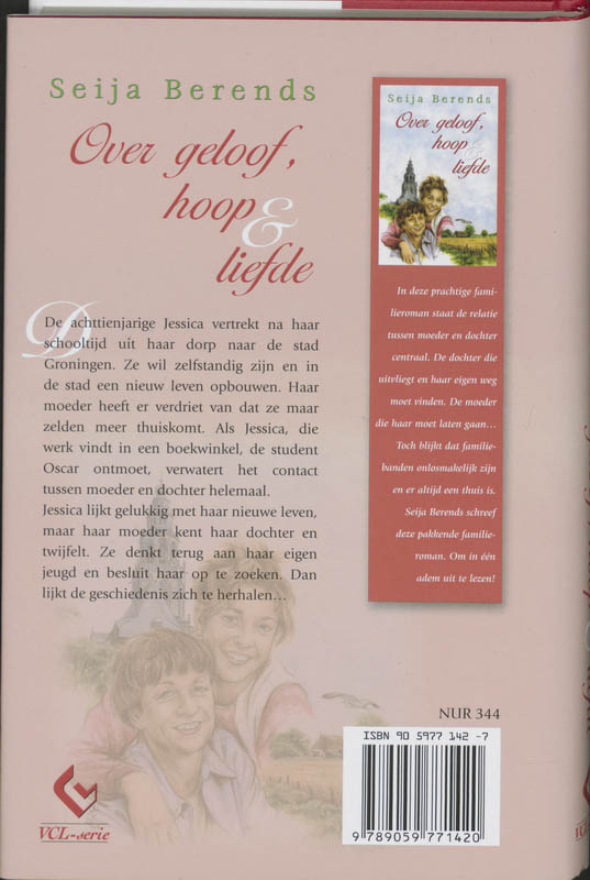 Achterkant van Over geloof hoop en liefde