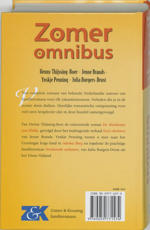 Achterkant van Zomeromnibus
