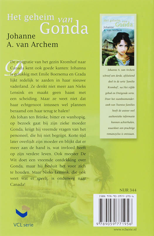 Achterkant van Het geheim van Gonda