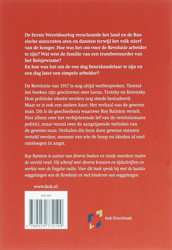 Achterkant van 1917 Ruslands revolutiejaar