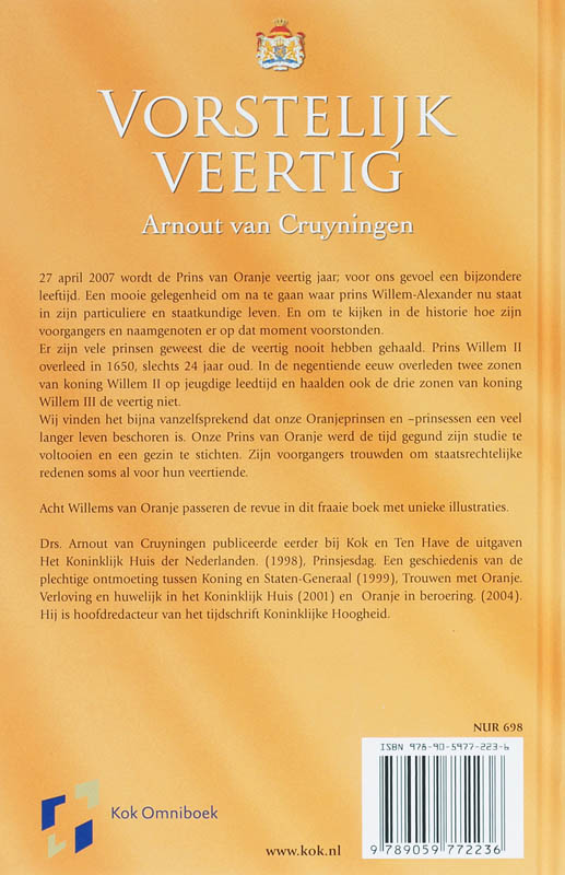 Achterkant van Vorstelijk veertig