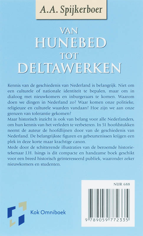 Achterkant van Van hunebed tot deltawerken